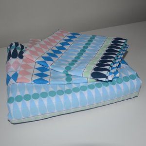 IKEA MOSSFLOX King Duvet cover and pillowcases, multicolor